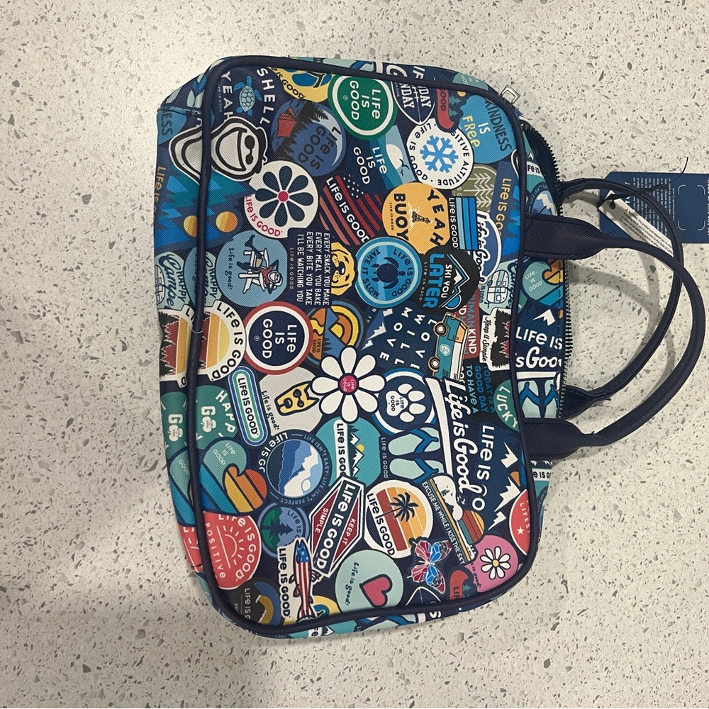 Life Is Good Colorful cooler/ lunchbox